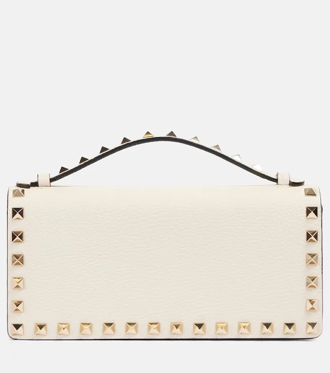 Rockstud 체인 레더 지갑