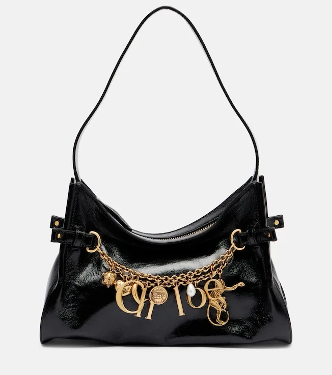 Chloé Charms 레더 숄더 백